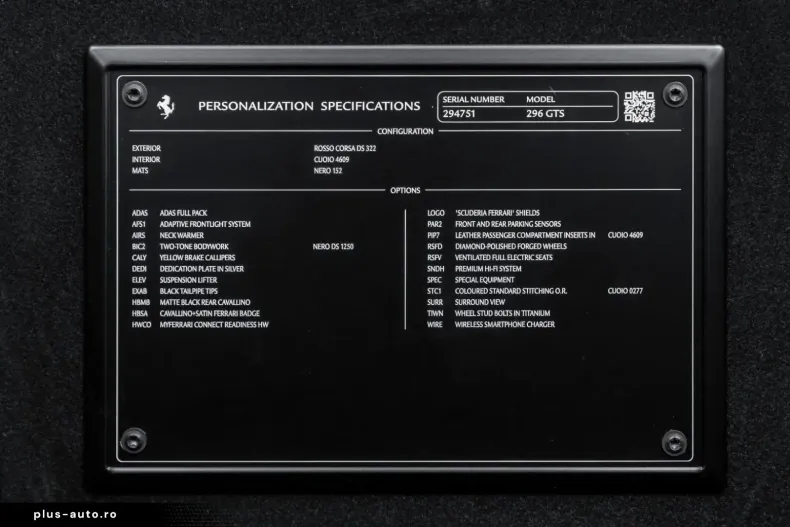 Ferrari 296 GTS din 2023 cu 10.200 km - oferta FER195654 - foto 50