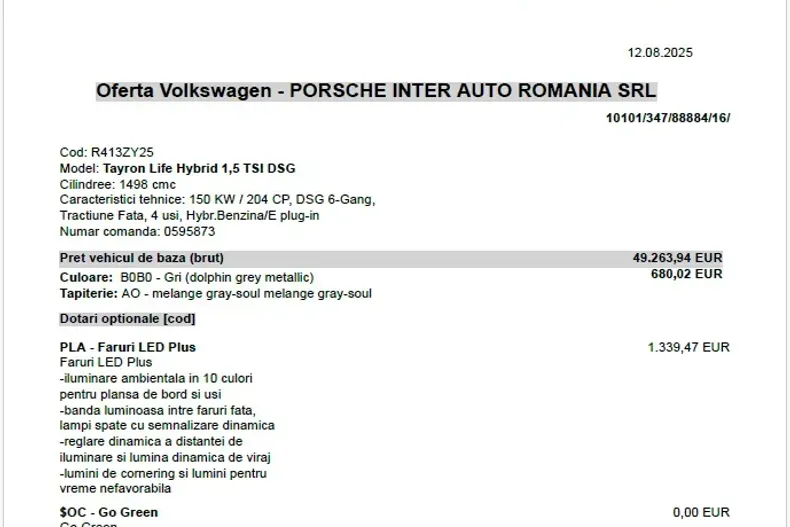 Volkswagen Tayron din 2025 cu 5 km - oferta VOL198399 - foto 14