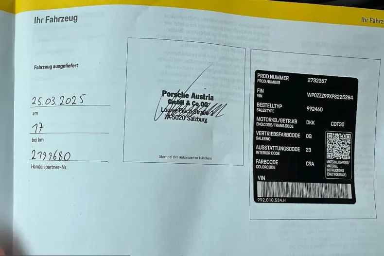 Porsche 992 din 2025 cu 1.204 km - oferta POR200563 - foto 42