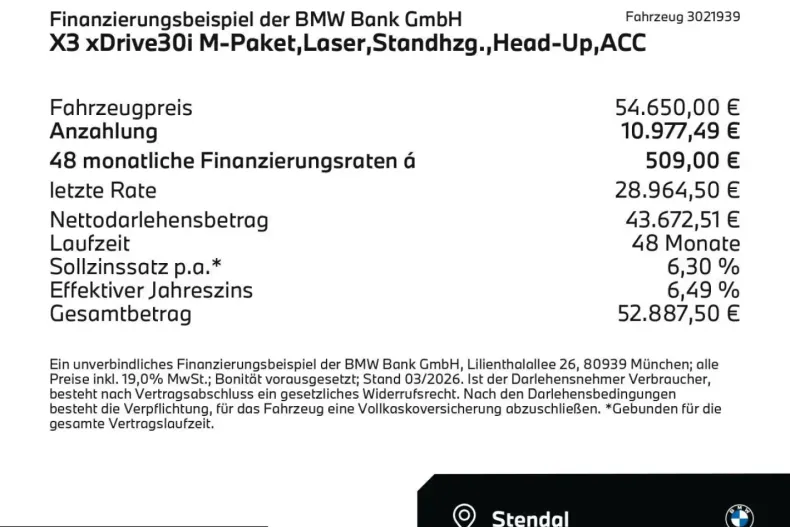 BMW X3 (Seria X) din 2024 cu 26.504 km - oferta BMW200634 - foto 2