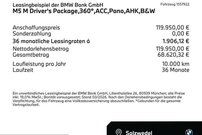 BMW M5 (Seria 5) din 2025 cu 18.290 km - oferta BMW202770 - foto 2