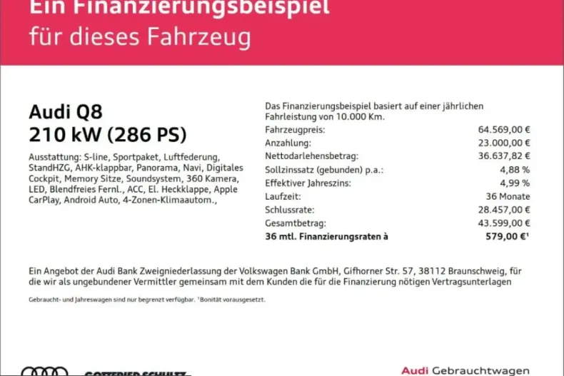 Audi Q8 din 2023 cu 67.405 km - oferta AUD203512 - foto 2