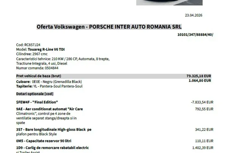 Volkswagen Touareg din 2026 cu 5 km - oferta VOL208918 - foto 9
