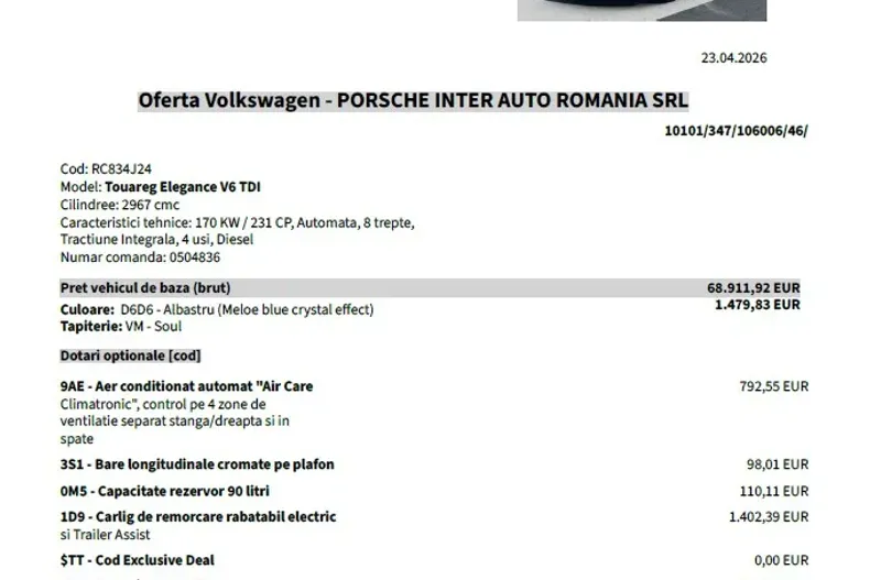 Volkswagen Touareg din 2026 cu 5 km - oferta VOL208919 - foto 10