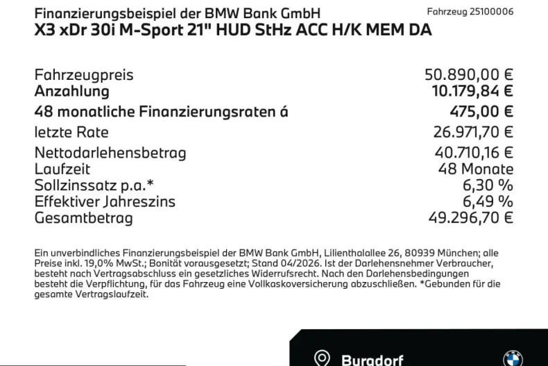 BMW X3 (Seria X) din 2024 cu 12.495 km - oferta BMW209520 - foto 2