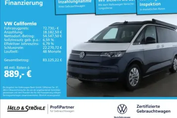 Volkswagen T7 California din 2025 - oferta VOL210097