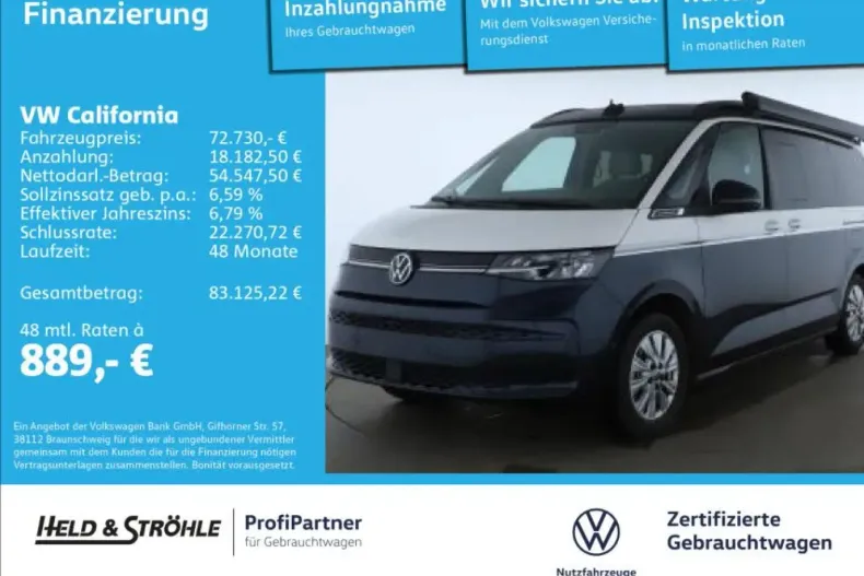 Volkswagen T7 California din 2025 cu 16.071 km - oferta VOL210097 - foto 1