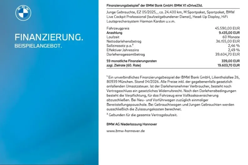 BMW X1 (Seria X) din 2025 cu 24.461 km - oferta BMW210779 - foto 8