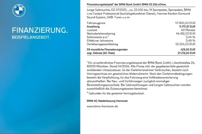 BMW X3 (Seria X) din 2025 cu 23.025 km - oferta BMW210780 - foto 8