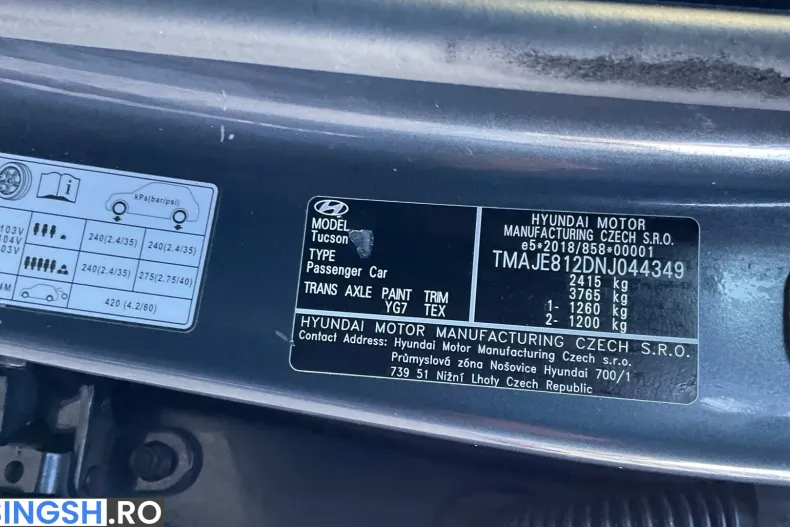 Hyundai Tucson din 2021 cu 100.051 km - oferta HYU212012 - foto 32