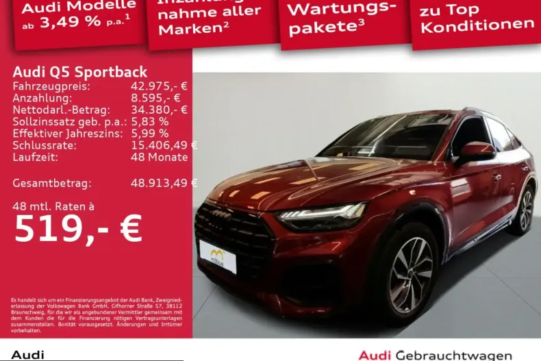 Audi Q5 din 2022 cu 22.413 km - oferta AUD212530 - foto 2