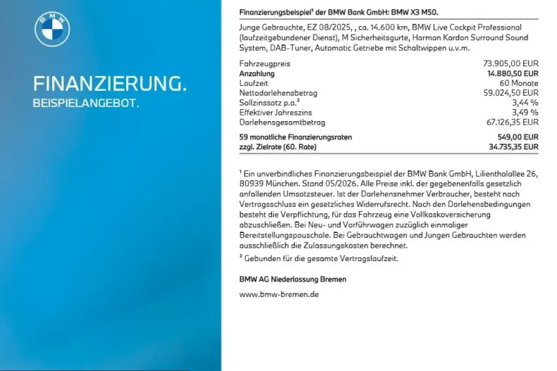 BMW X3 (Seria X) din 2025 cu 14.612 km - oferta BMW216266 - foto 8