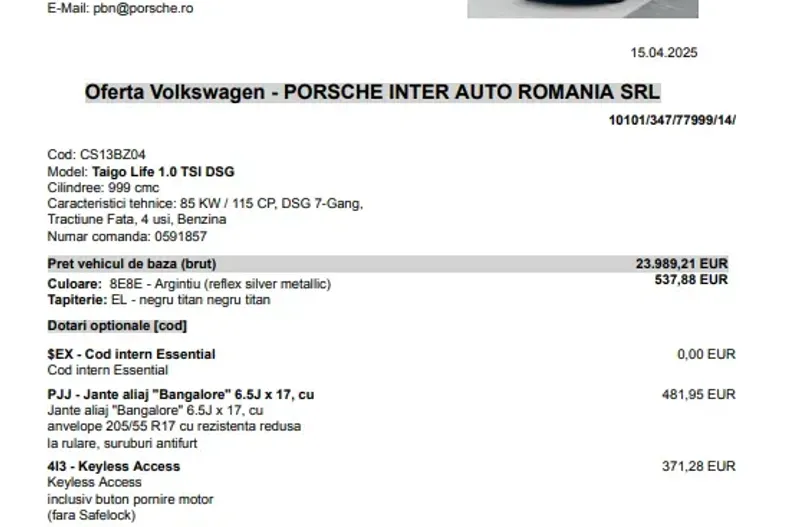 Volkswagen Taigo din 2024 cu 5 km - oferta VOL218016 - foto 9