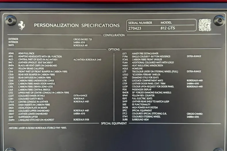 Ferrari 812 din 2021 cu 5.368 km - oferta FER219333 - foto 9