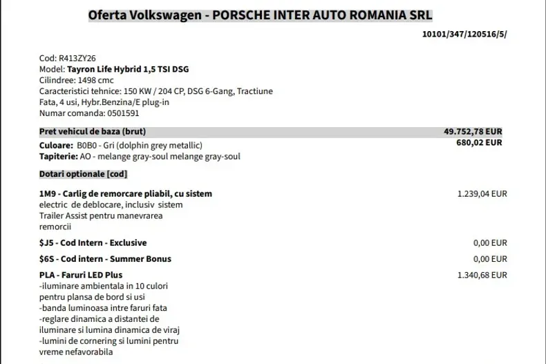 Volkswagen Tayron din 2026 cu 5 km - oferta VOL219951 - foto 15