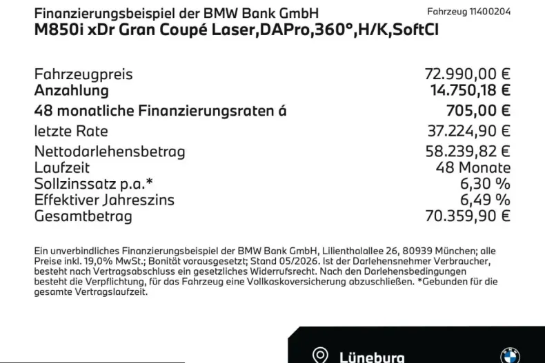 BMW M850 (Seria 8) din 2025 cu 24.944 km - oferta BMW221069 - foto 2