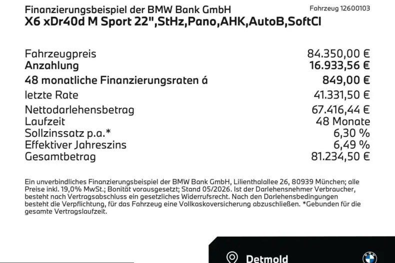BMW X6 (Seria X) din 2025 cu 14.367 km - oferta BMW223267 - foto 2