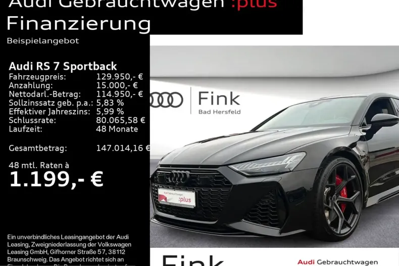 Audi RS7 din 2025 cu 15.030 km - oferta AUD224282 - foto 1