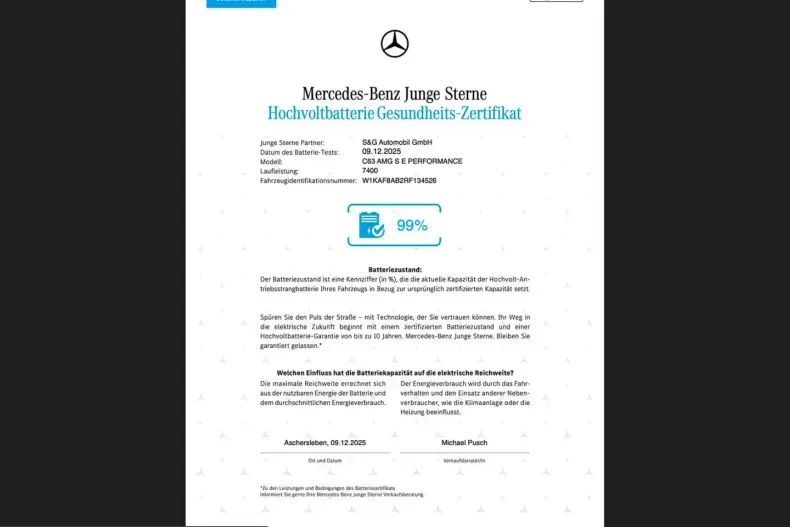 Mercedes-Benz C 63 AMG (Clasa C) din 2024 cu 7.400 km - oferta MER224491 - foto 2