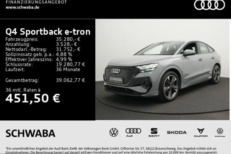 Audi Q4 e-tron din 2022 cu 70.300 km - oferta AUD224606 - foto 2
