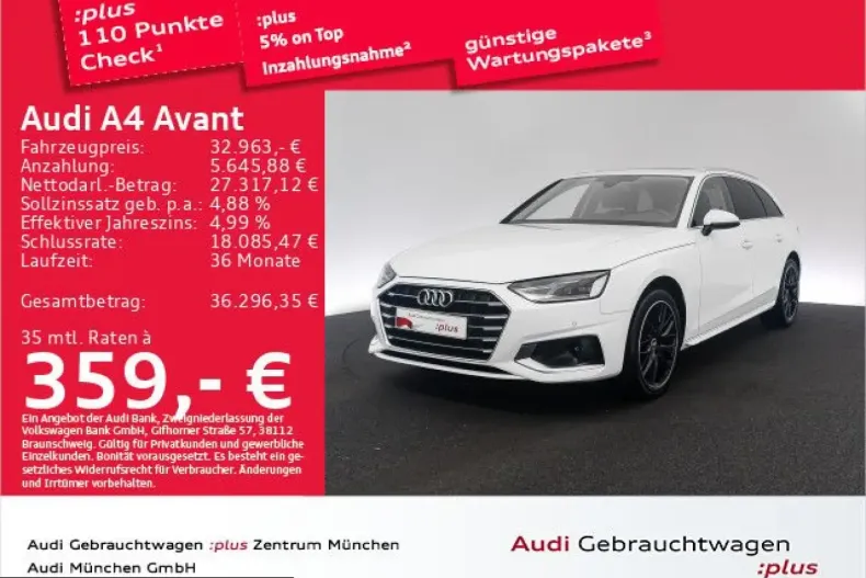 Audi A4 din 2022 cu 45.993 km - oferta AUD224712 - foto 1