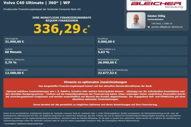 Volvo C40 din 2023 cu 65.994 km - oferta VOL224717 - foto 2