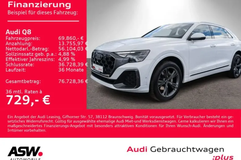 Audi Q8 din 2024 cu 56.750 km - oferta AUD225857 - foto 1