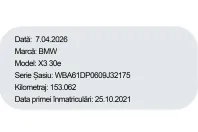 BMW X3 (Seria X) din 2021 cu 153.031 km - oferta BMW227365 - foto 4