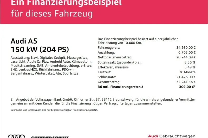 Audi A5 din 2023 cu 83.142 km - oferta AUD229255 - foto 2