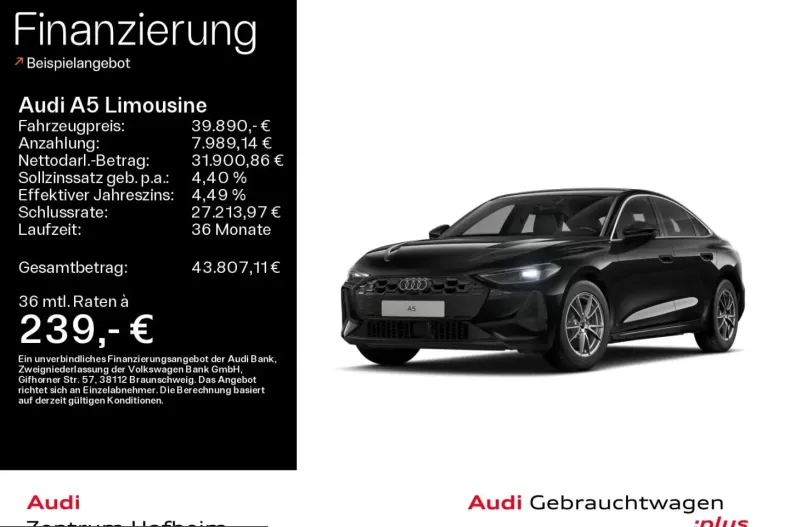 Audi A5 din 2025 cu 11.514 km - oferta AUD229620 - foto 1