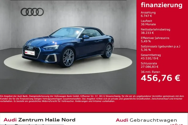 Audi A5 din 2022 cu 24.600 km - oferta AUD229973 - foto 1
