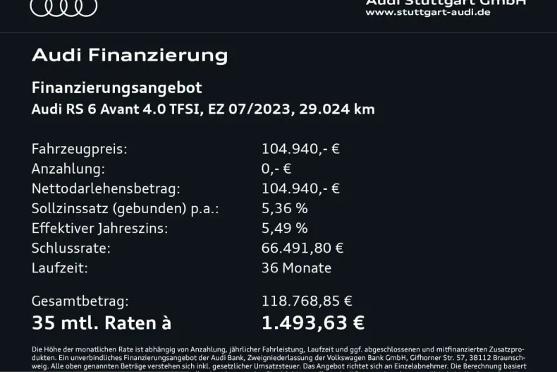 Audi RS6 din 2023 cu 29.024 km - oferta AUD235177 - foto 2