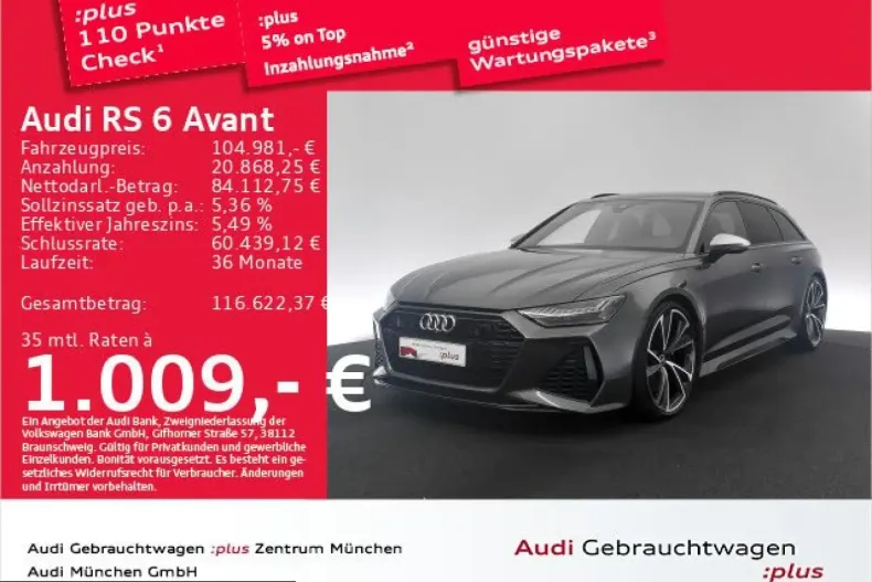 Audi RS6 din 2023 cu 35.141 km - oferta AUD235212 - foto 1
