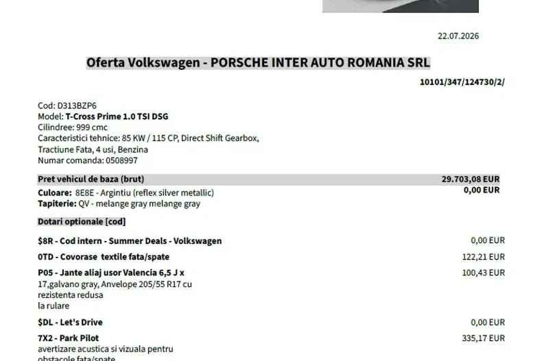 Volkswagen T-Cross din 2026 cu 5 km - oferta VOL237450 - foto 10