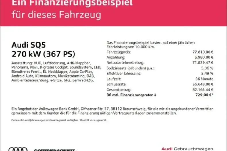 Audi SQ5 din 2025 cu 11.500 km - oferta AUD237548 - foto 2