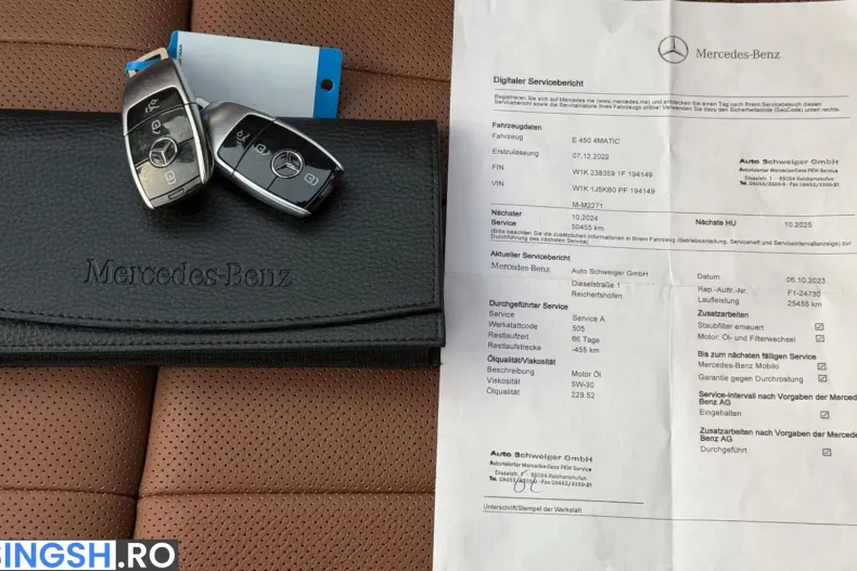 Mercedes-Benz E 450 (Clasa E) din 2022 cu 39.000 km - oferta MER238615 - foto 23
