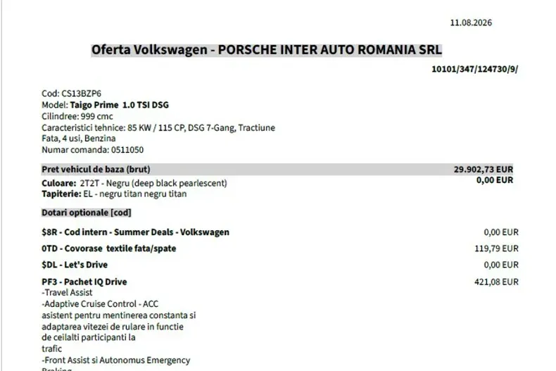 Volkswagen Taigo din 2026 cu 5 km - oferta VOL244269 - foto 10