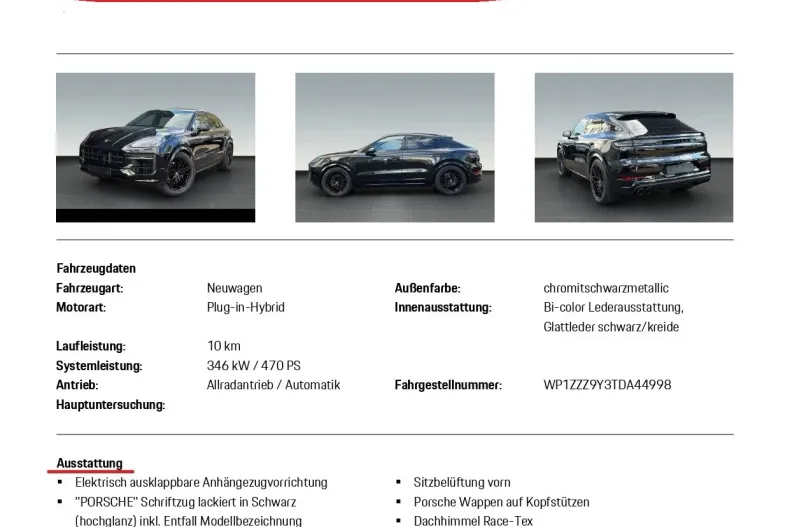 Porsche Cayenne din 2026 cu 10 km - oferta POR244500 - foto 16