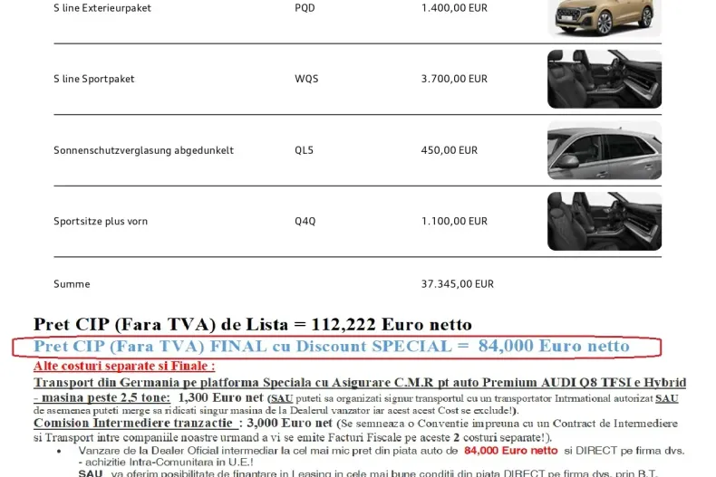 Audi Q8 din 2026 cu 13 km - oferta AUD244503 - foto 20