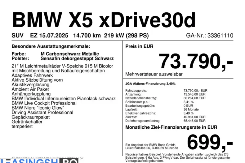 BMW X5 (Seria X) din 2025 cu 14.699 km - oferta BMW247065 - foto 4