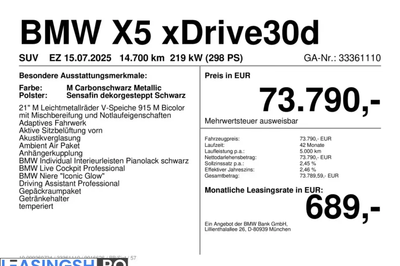 BMW X5 (Seria X) din 2025 cu 14.699 km - oferta BMW247065 - foto 5