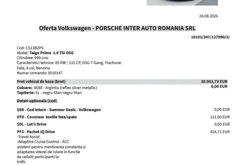 Volkswagen Taigo din 2026 cu 5 km - oferta VOL248748 - foto 10