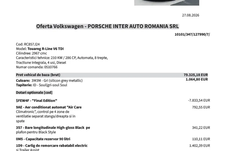 Volkswagen Touareg din 2026 cu 5 km - oferta VOL248749 - foto 10
