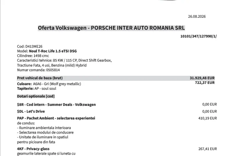 Volkswagen T-Roc din 2026 cu 5 km - oferta VOL248750 - foto 8