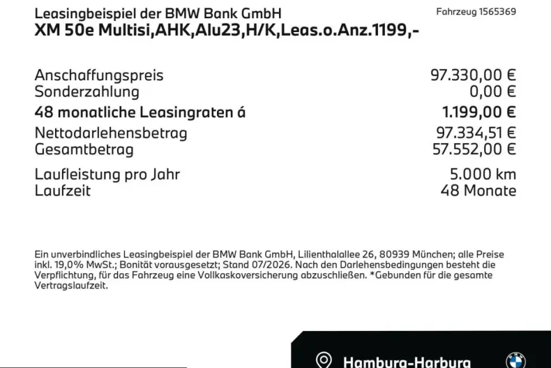 BMW XM (Seria X) din 2025 cu 26.624 km - oferta BMW249962 - foto 2