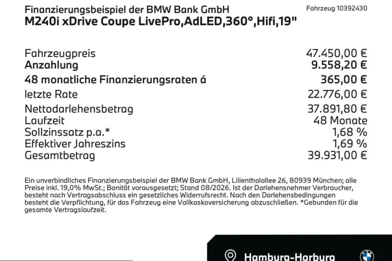 BMW M240 (Seria 2) din 2025 cu 10.000 km - oferta BMW250610 - foto 4