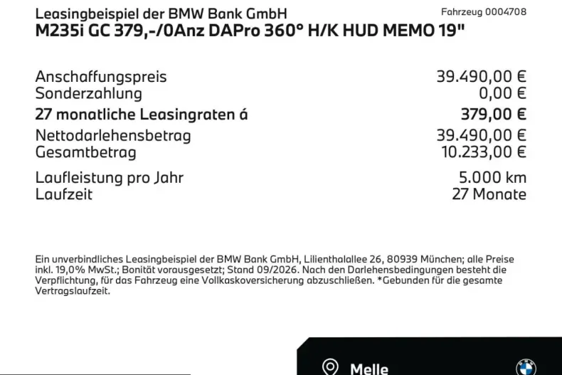 BMW M235 (Seria 2) din 2025 cu 30.070 km - oferta BMW250616 - foto 2