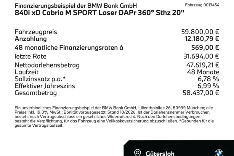 BMW 840 (Seria 8) din 2021 cu 31.471 km - oferta BMW255457 - foto 2