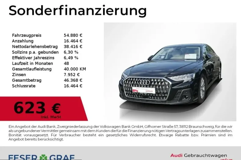 Audi A8 din 2023 cu 52.950 km - oferta AUD257157 - foto 1