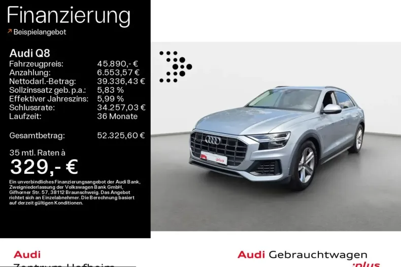 Audi Q8 din 2022 cu 57.999 km - oferta AUD259367 - foto 1